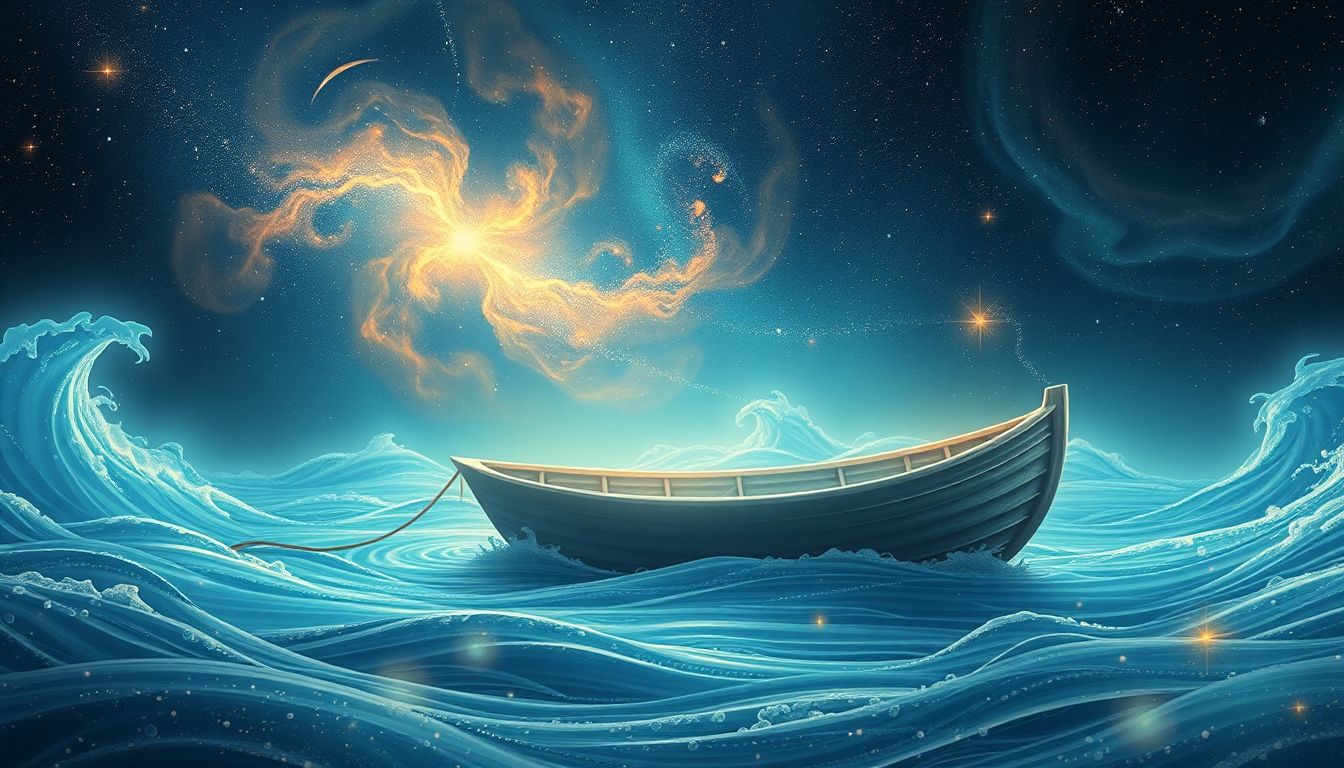 Ein leeres Rettungsboot symbolisiert oft verpasste Hilfe und Isolation.