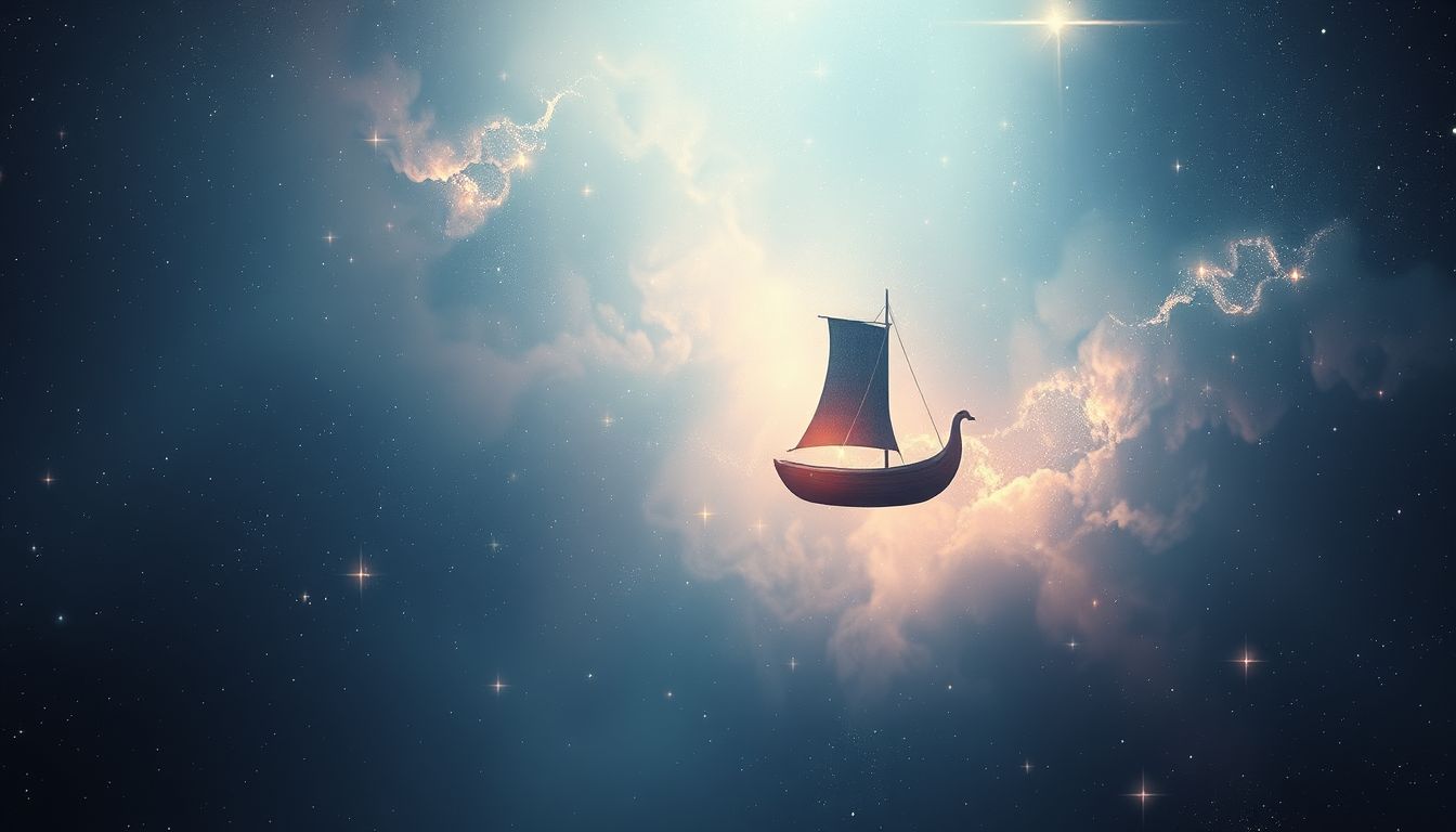 Ein leeres Tragflächenboot symbolisiert emotionale Einsamkeit und innere Isolation.