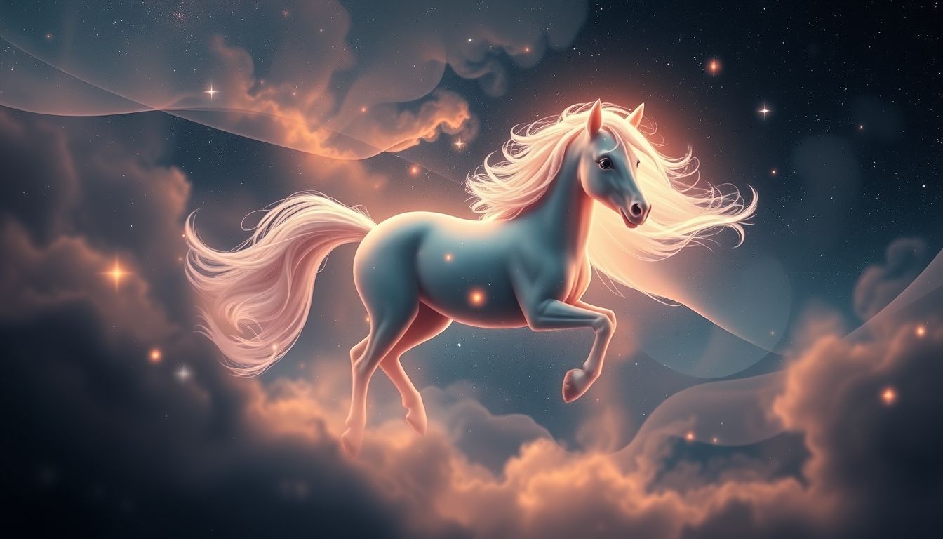 Ein weglaufendes Pony symbolisiert verlorene Freiheit und innere Unruhe.