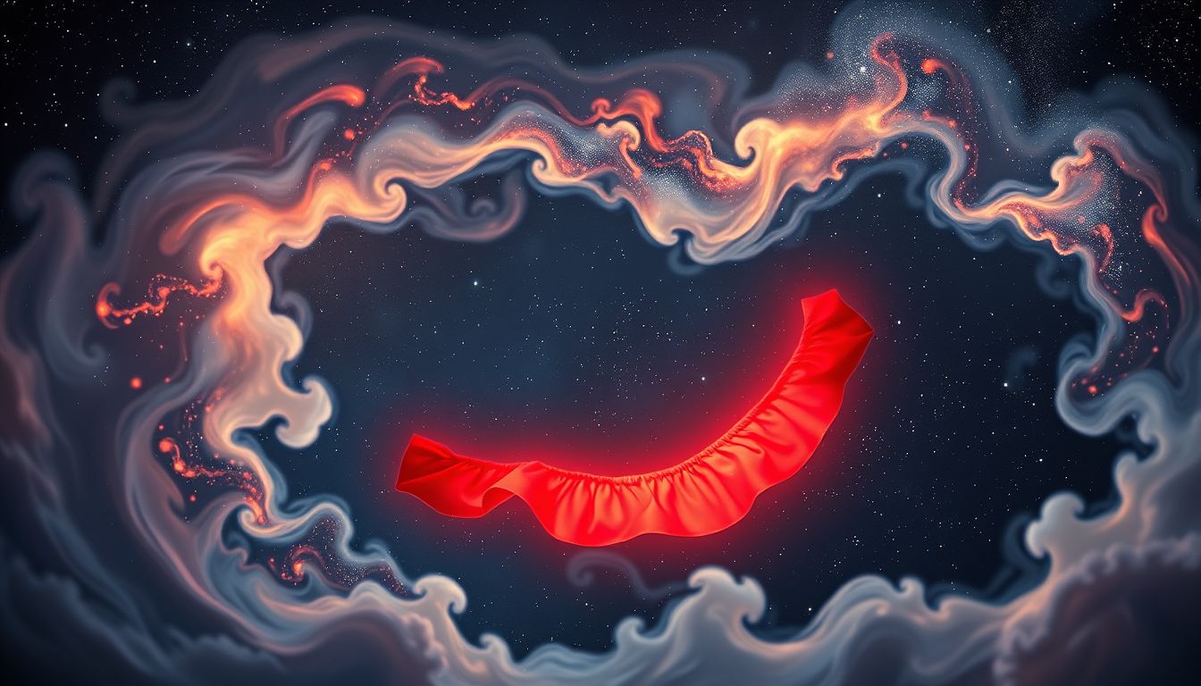 Ein rotes Strumpfband im Traum symbolisiert Leidenschaft und Verführung.