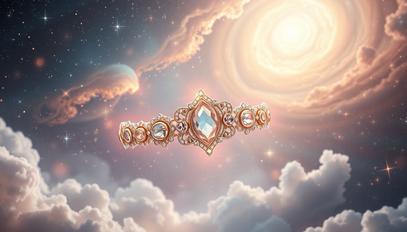 Ein Edelstein-Stirnband symbolisiert Weisheit, Schönheit und innere Kraft.