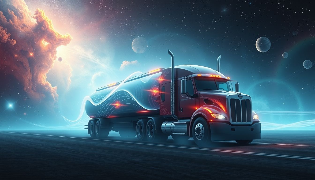 Ein herannahender Tankwagen symbolisiert kommende finanzielle Veränderungen.