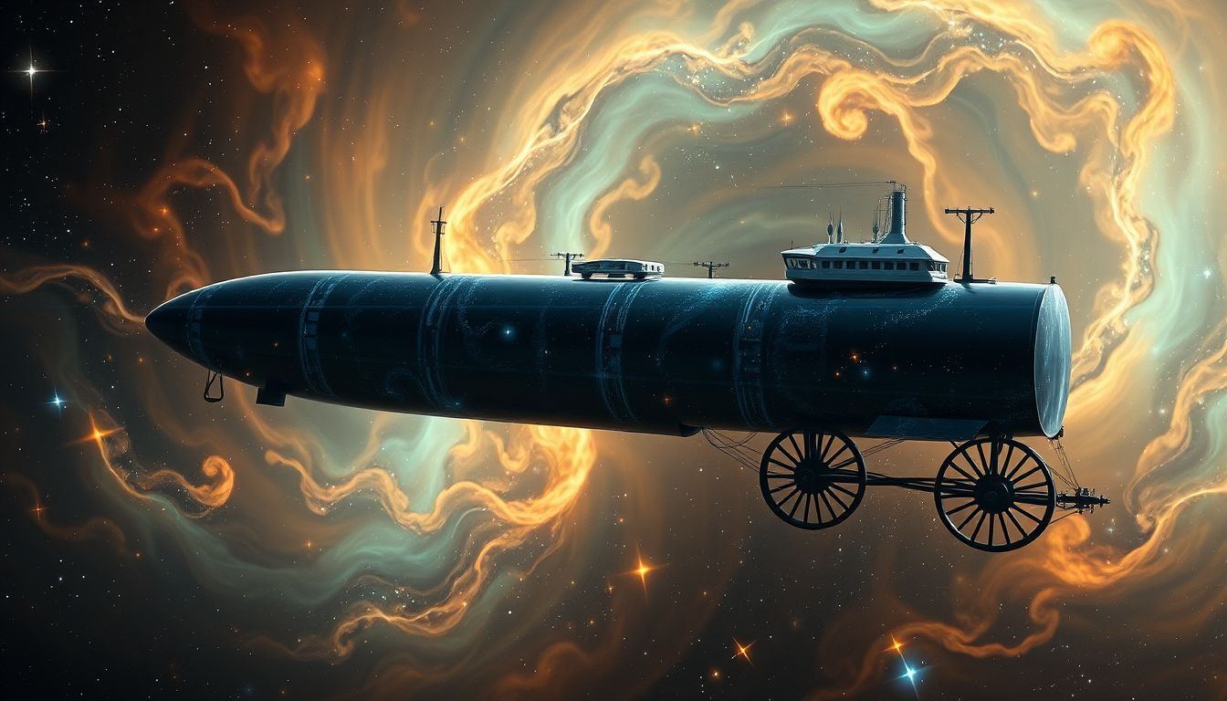 Ein Tankwagen ohne Räder symbolisiert festgefahrene Emotionen und Blockaden.