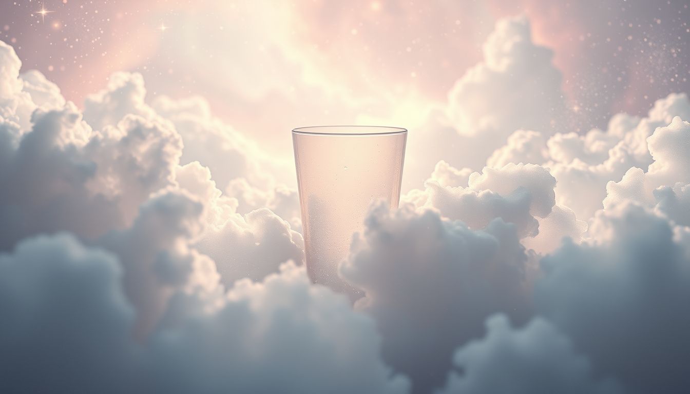 Ein verstecktes Trinkglas symbolisiert verborgene Emotionen oder Geheimnisse.