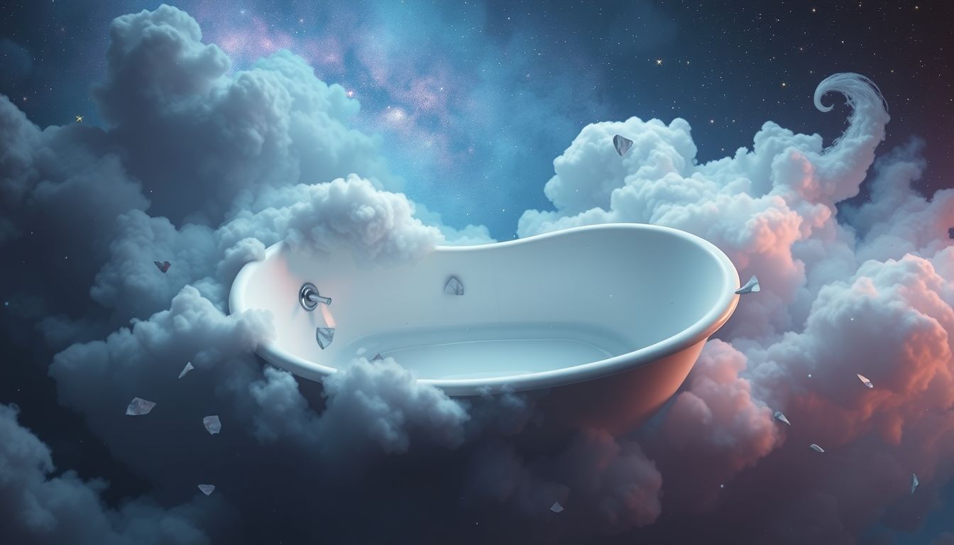 Eine leere Badewanne symbolisiert oft emotionale Leere und Vernachlässigung.