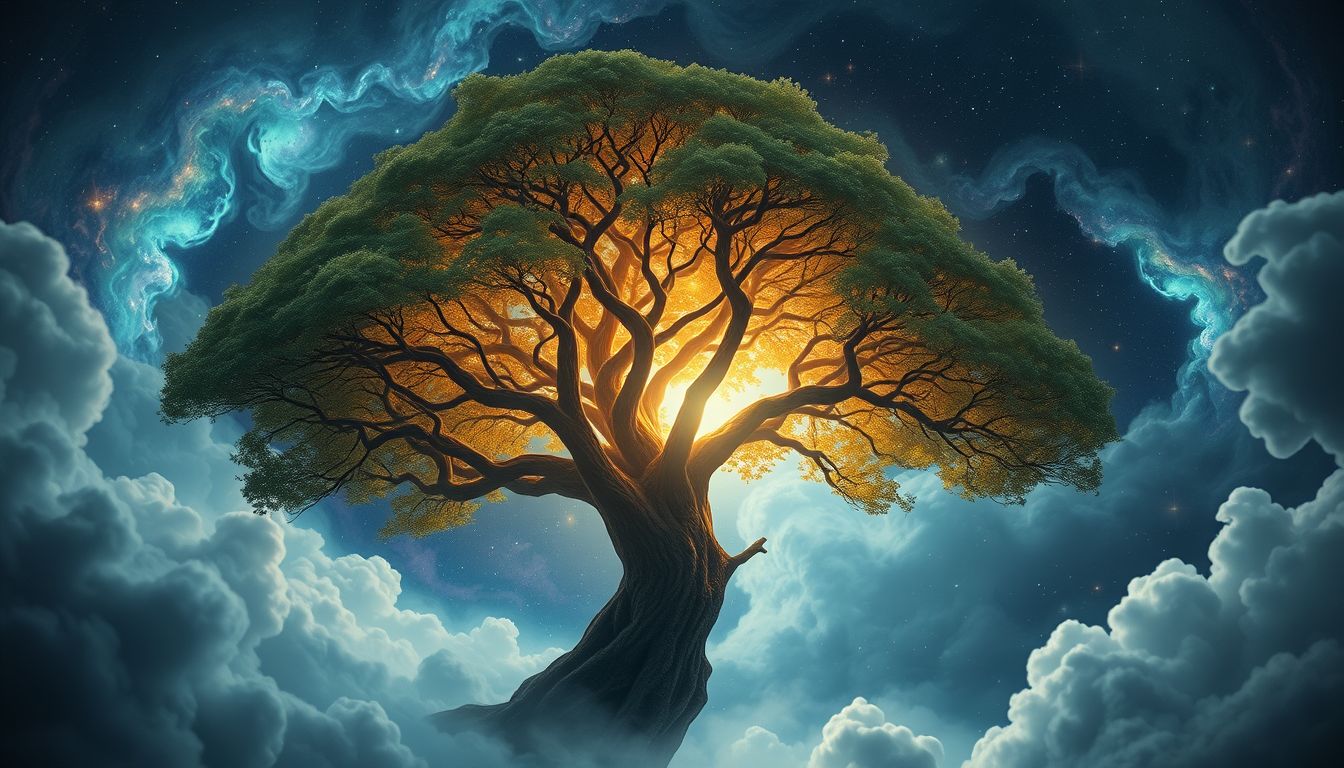 Eine Ulme als Hindernis symbolisiert persönliche Herausforderungen und Wachstum.