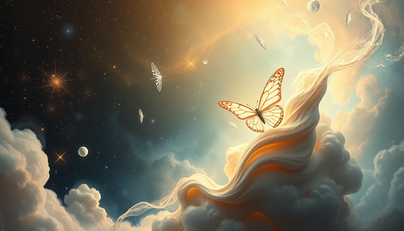 Träume von Metamorphose symbolisieren innere Befreiung und Wandel.