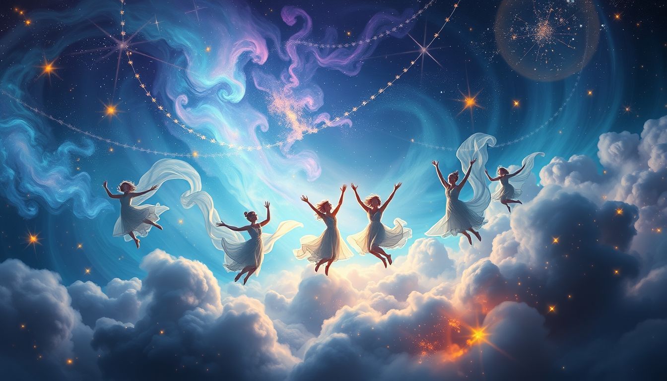 Tanzende Gäste symbolisieren Freude, Freiheit und belebende Lebensenergie.