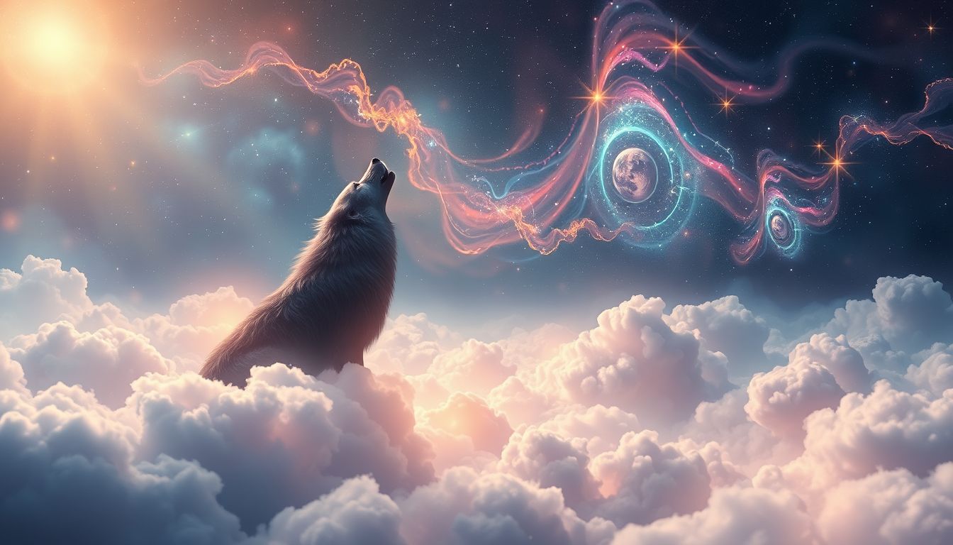 Das beantwortete Heulen im Traum symbolisiert innige Verbindung und Trost.