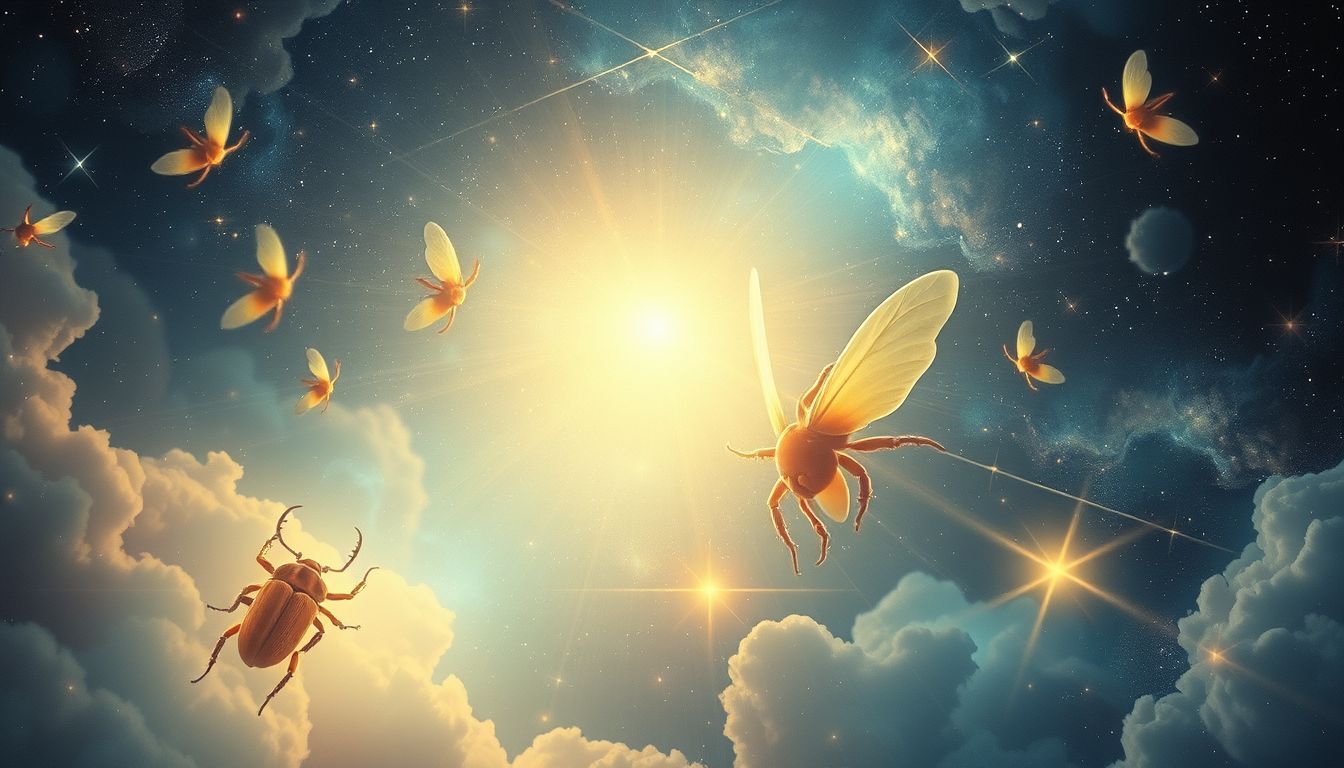 Klopfkäfer folgen Licht als Symbol für Wahrheit und Erkenntnis.