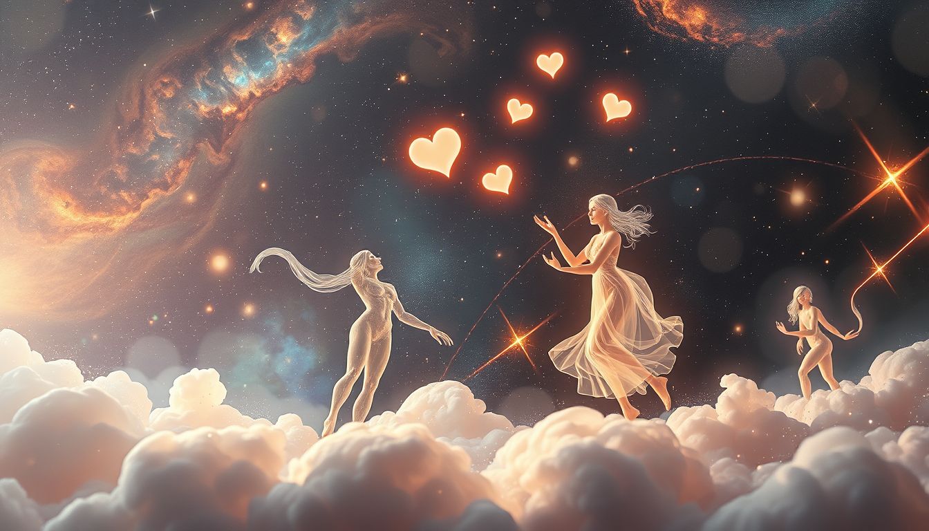 Kokettieren als Spiel symbolisiert oft spielerische Selbstinszenierung im Traum.