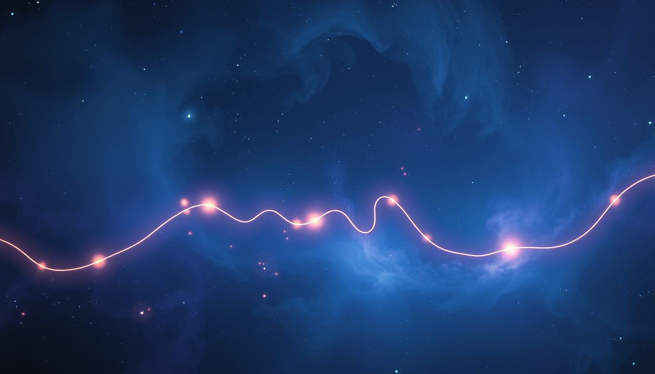 Krumme Linie symbolisiert Narben als Zeichen innerer Heilung.