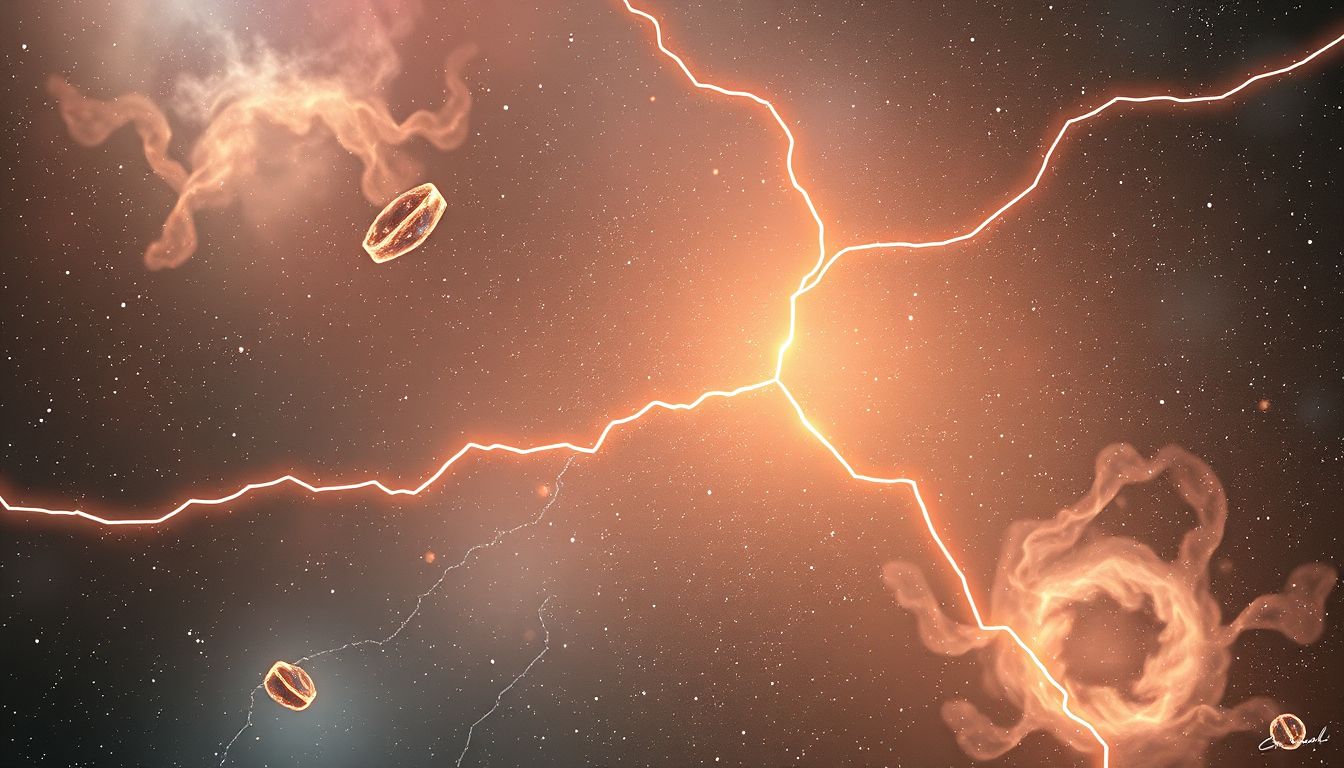 Eine krumme Linie symbolisiert Risse, Konflikte und Heilung.