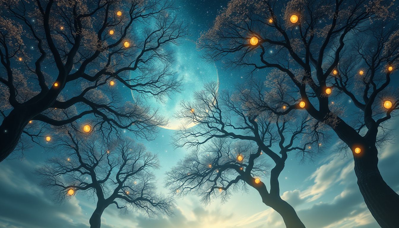 Wipfel-Träume symbolisieren in vielen Kulturen spirituelles Wachstum und Erleuchtung.