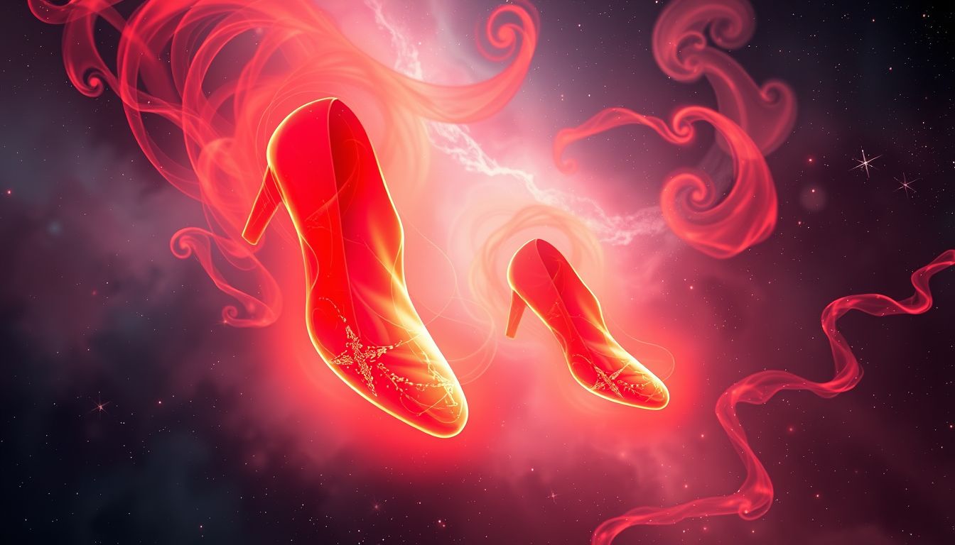 Rote Schuhe symbolisieren in Träumen oft starke Leidenschaft und Kraft.