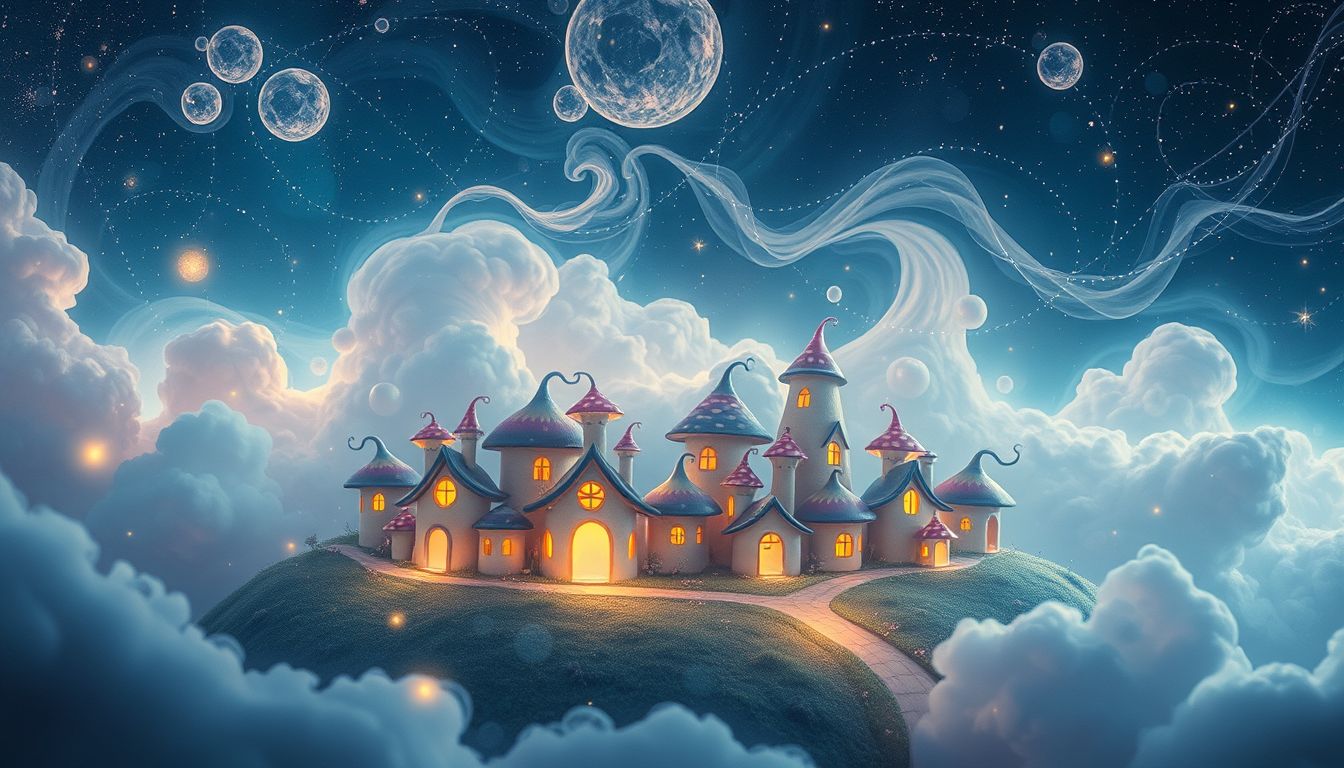 Schlumpfhausen symbolisiert im Traum Harmonie, Zusammenhalt und Geborgenheit.