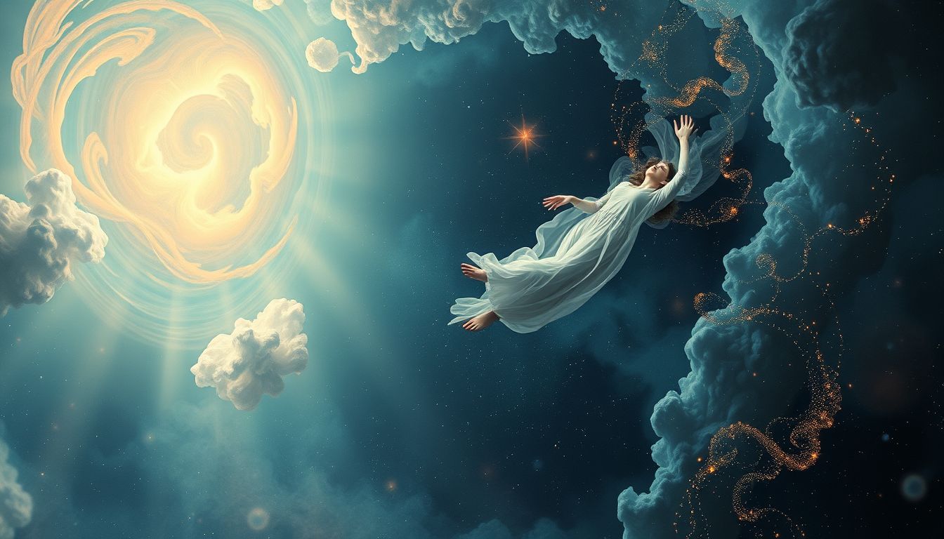 Fallen in die Tiefe symbolisiert Kontrollverlust und Angst vor Versagen.