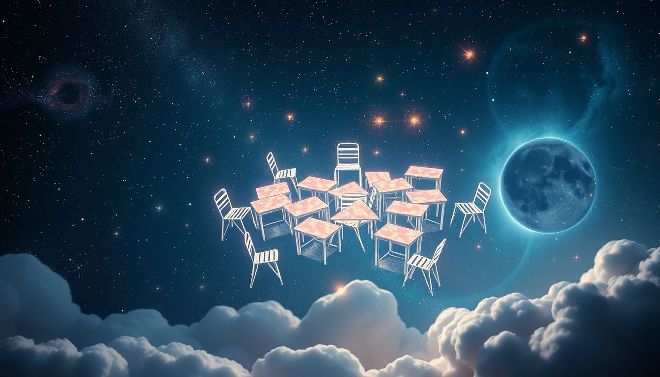 Sitzen in der Schule symbolisiert oft Lernbereitschaft und Selbstentwicklung.