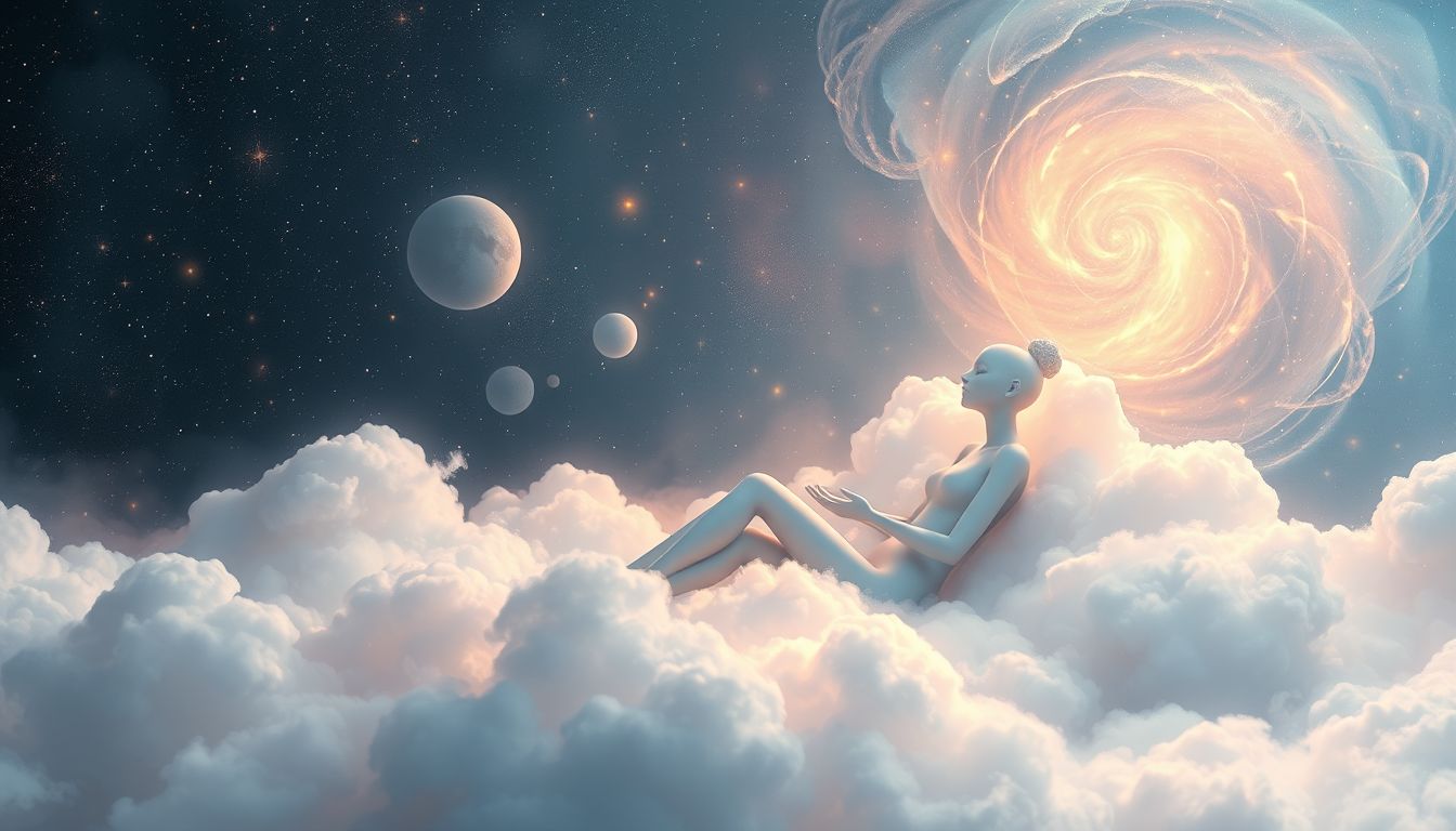 Sitzen im Traum symbolisiert oft innere Ruhe und Ausgeglichenheit.