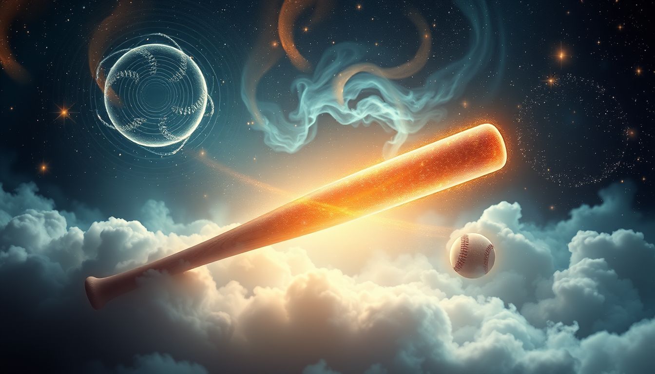 Einen Baseballschläger halten symbolisiert Kontrolle und Durchsetzungsvermögen im Traum.