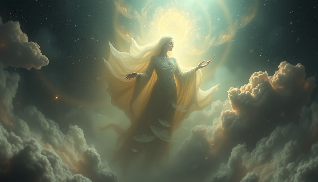 Ein sich bewegendes Götzenbild symbolisiert innere Konflikte und Zweifel.