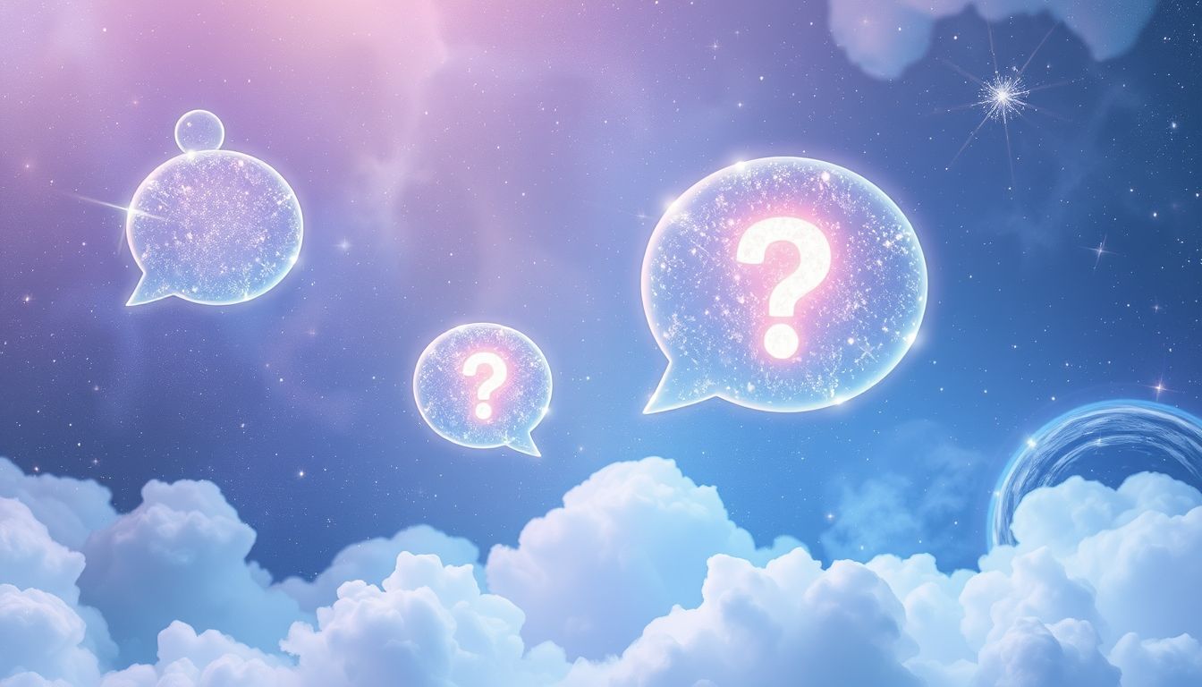 Träume vom Fragen-Sagen offenbaren oft innere Unsicherheiten.