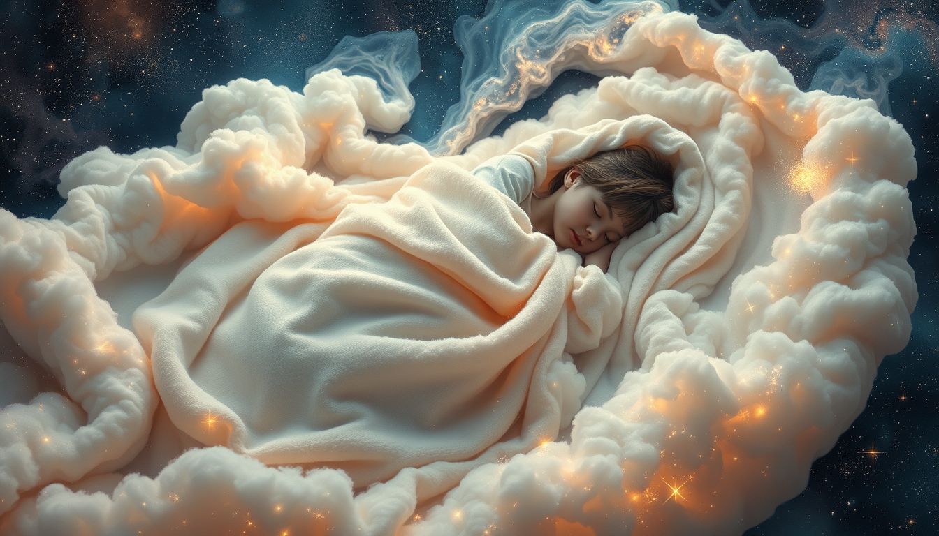 Im Traum in Flanellbettwäsche schlafen symbolisiert Geborgenheit und Wärme.