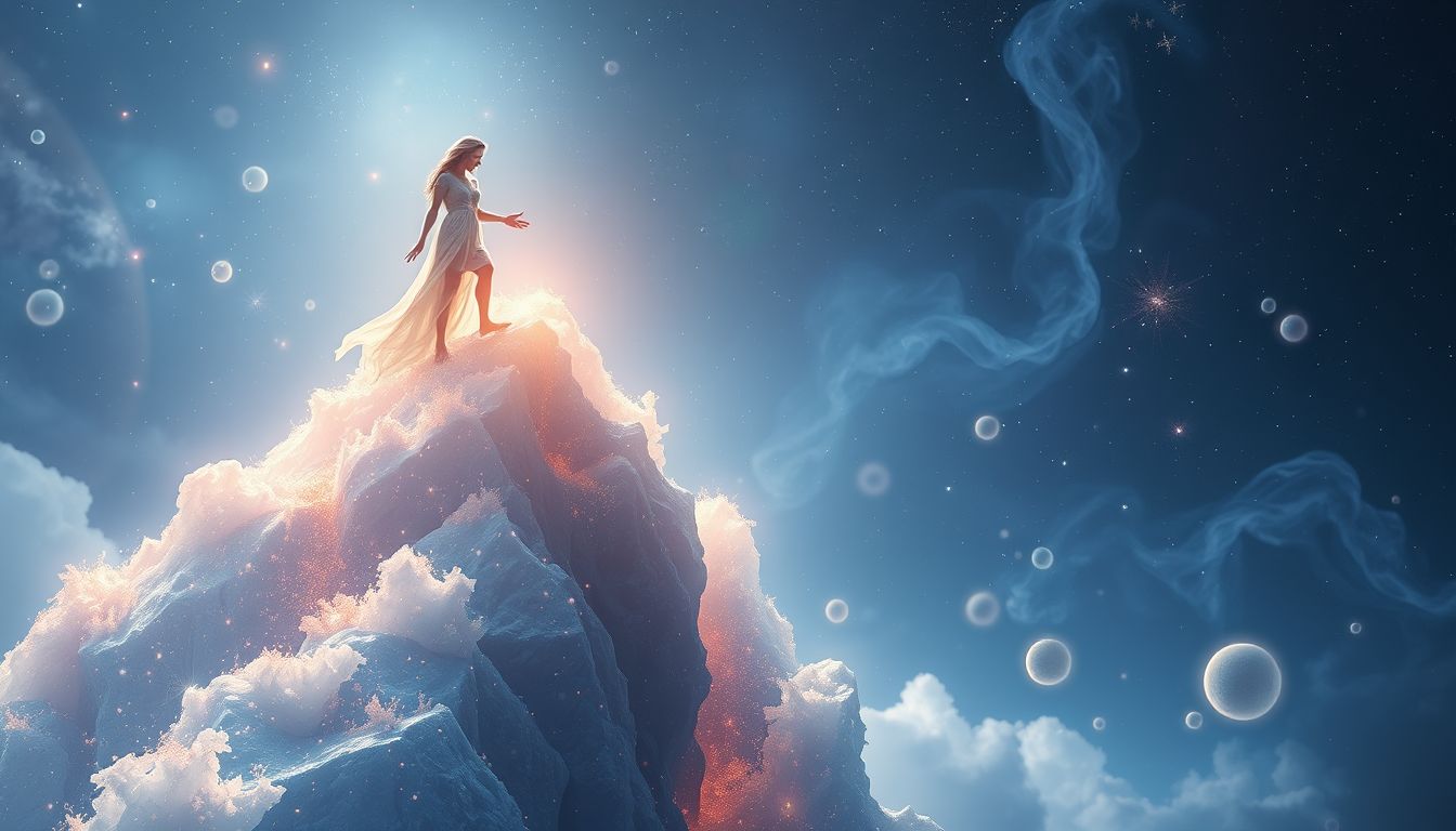 Das Erklimmen einer Klippe symbolisiert Herausforderungen und persönliche Entwicklung.