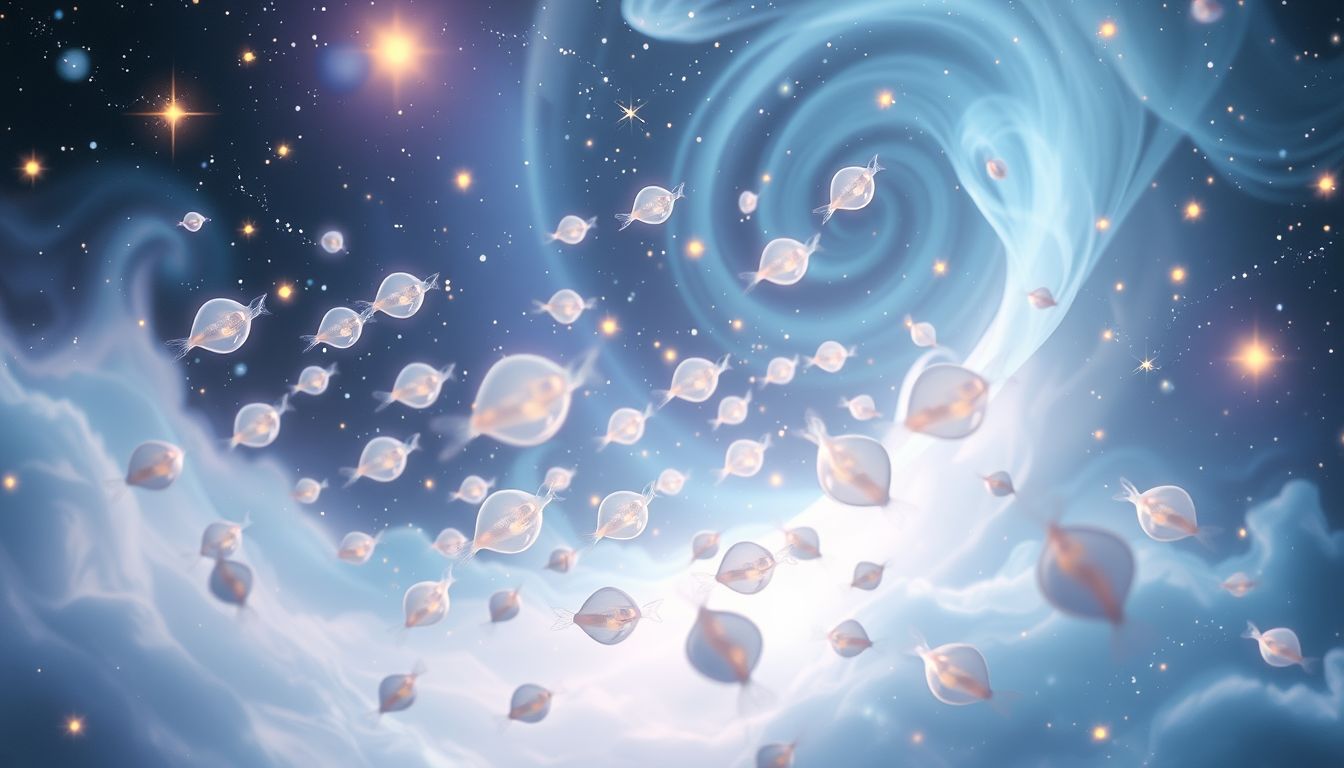 Viele kleine Flundern symbolisieren zahlreiche bevorstehende Chancen im Leben.