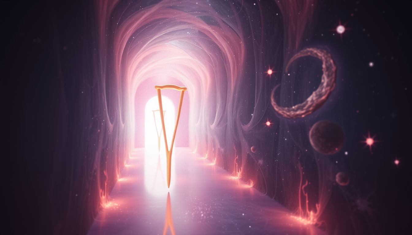 Krücken im Hausflur symbolisieren Unterstützung in unsicheren Lebensphasen.