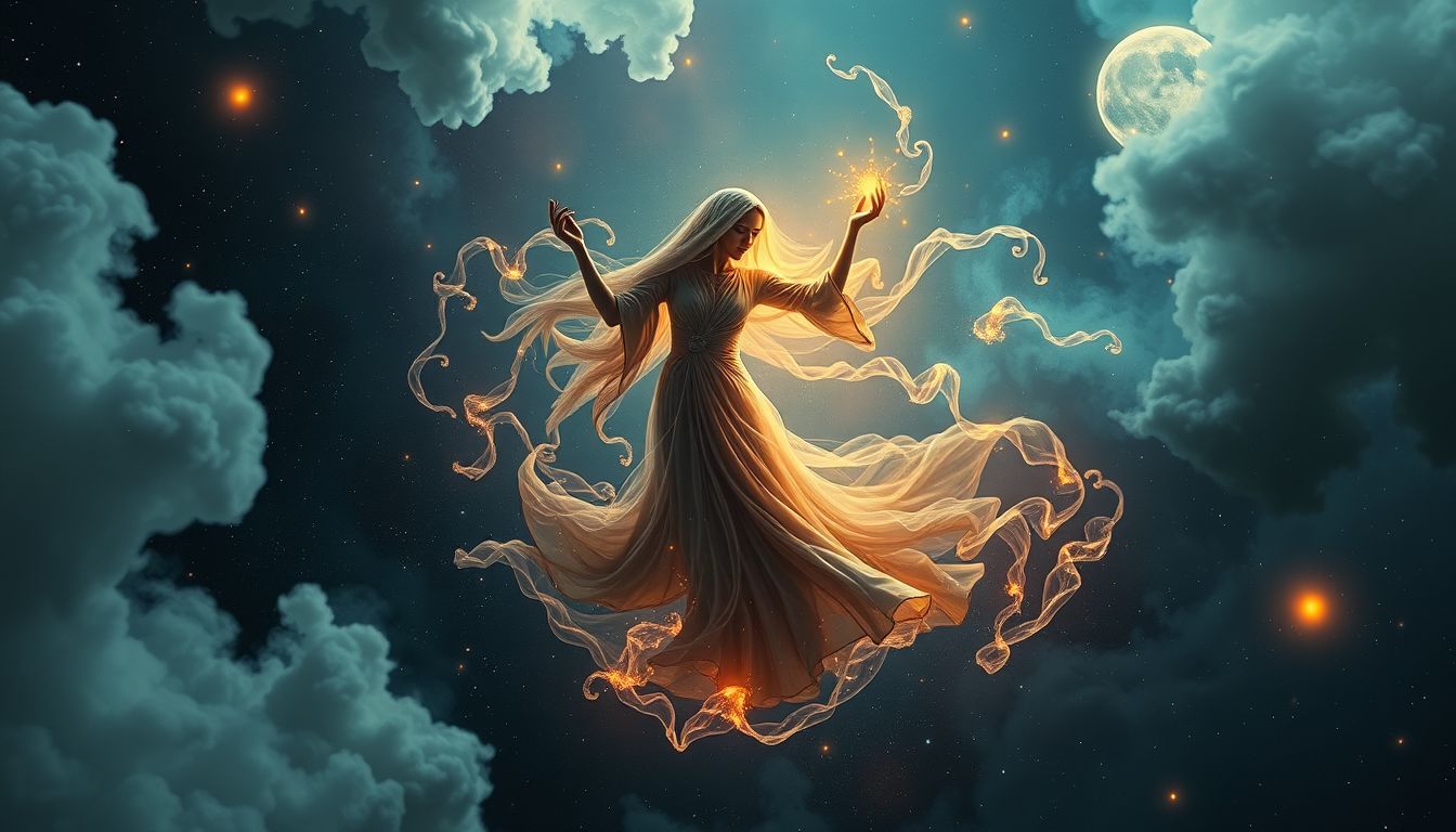 Ein tanzender Leichenwärter symbolisiert überraschende Lebensfreude im Tod.