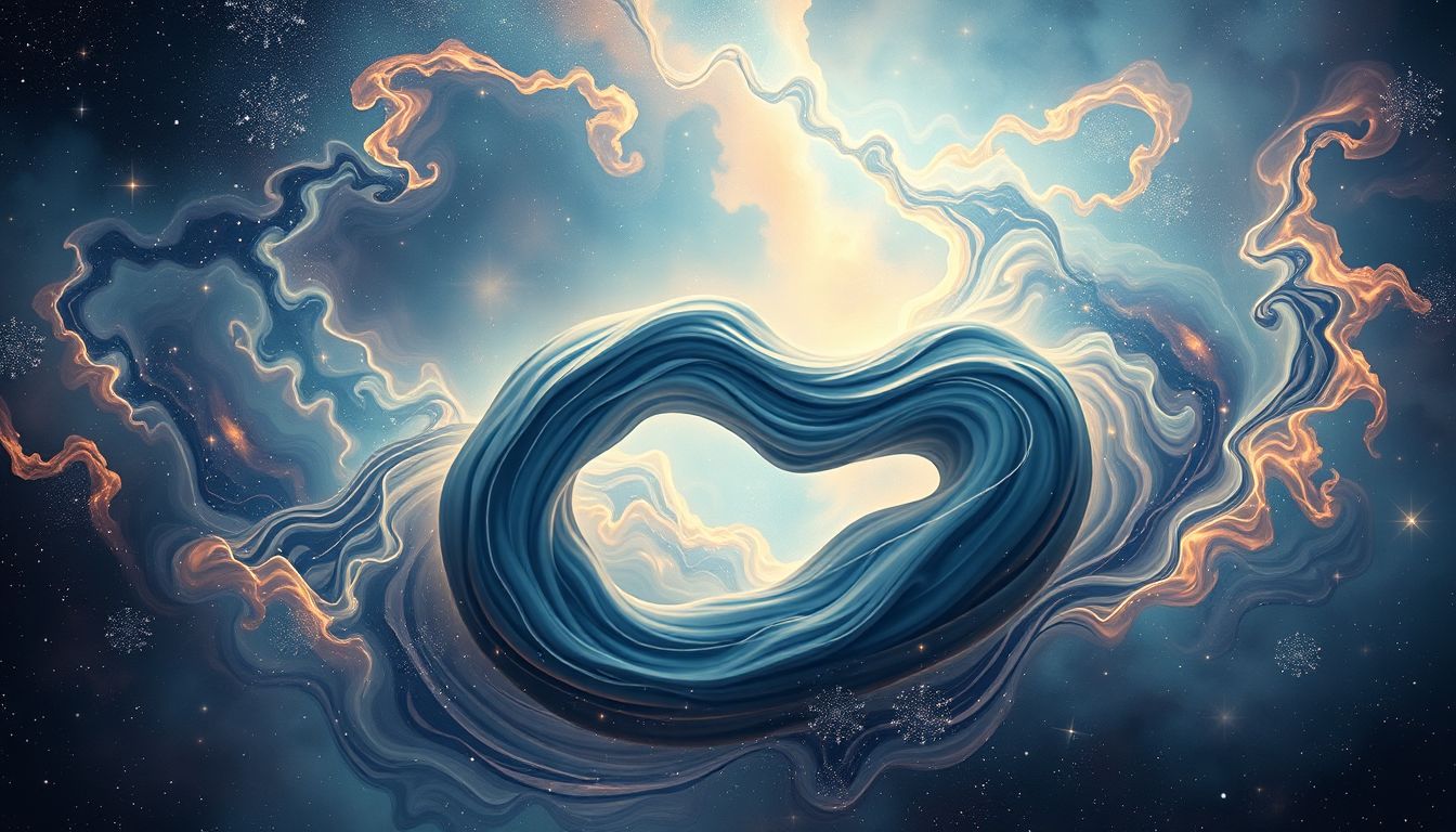 Traum 16 symbolisiert Wandlung durch sich verändernde Mäanderformen.