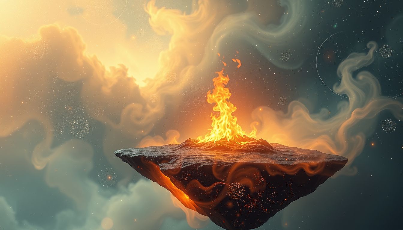 Ein Feuer im Traum symbolisiert oft tiefgreifende Transformation im Eigenheim.