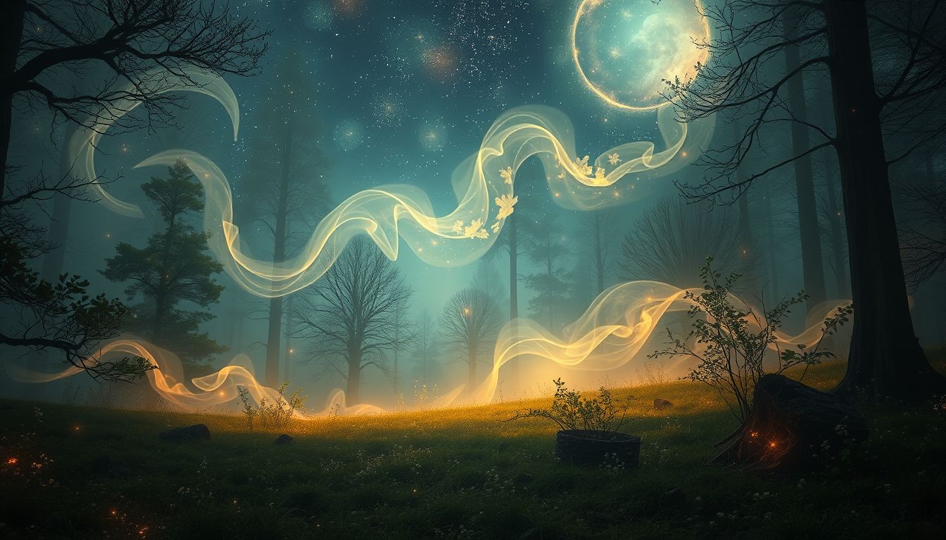 Ein Pferch im Wald symbolisiert Schutz vor inneren Ängsten.