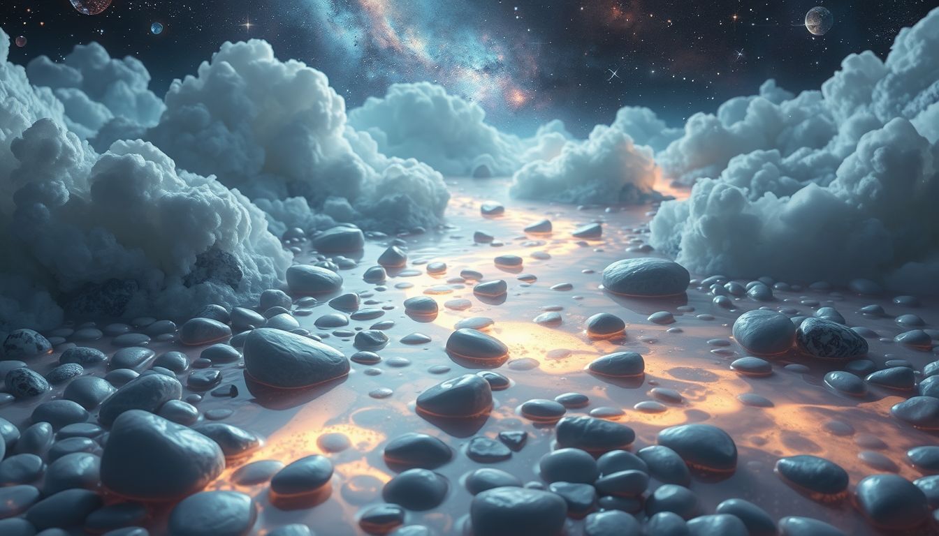 Das Finden von Rheinkieseln symbolisiert innere Klarheit und Balance.