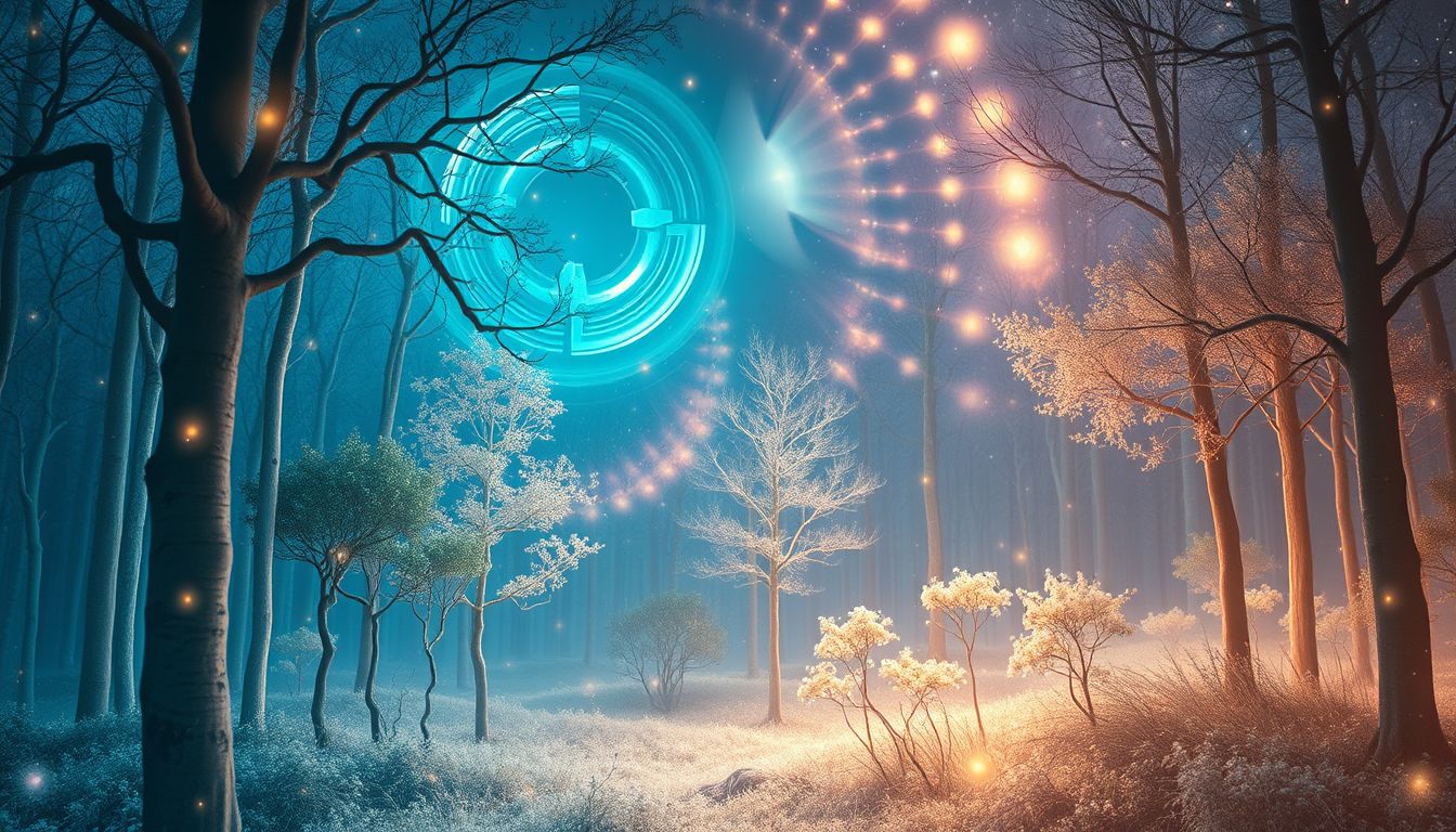 Ein Fernglas im Wald symbolisiert das Entdecken verborgener Chancen.