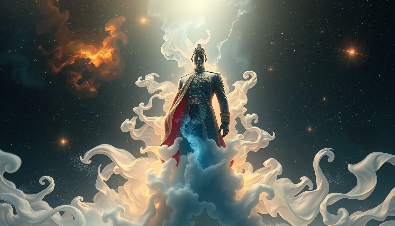 Ein General im modernen Traum symbolisiert Führungsstärke und Strategie.