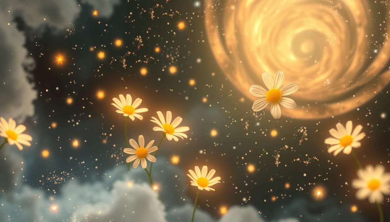 Im Traum Gänseblümchen zählen symbolisiert Unbeschwertheit und Hoffnung.