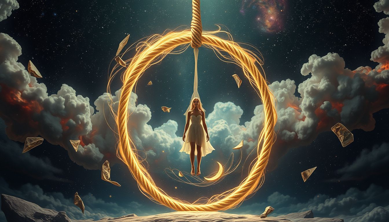 Der Galgen im Traum symbolisiert oft Angst vor Strafe.