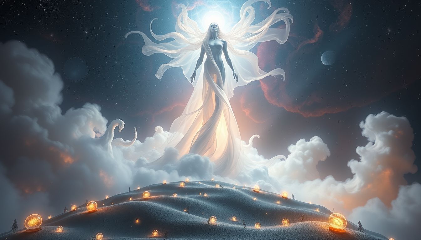 Ein Riese unter Lilliputanern symbolisiert Macht in kleiner Welt.