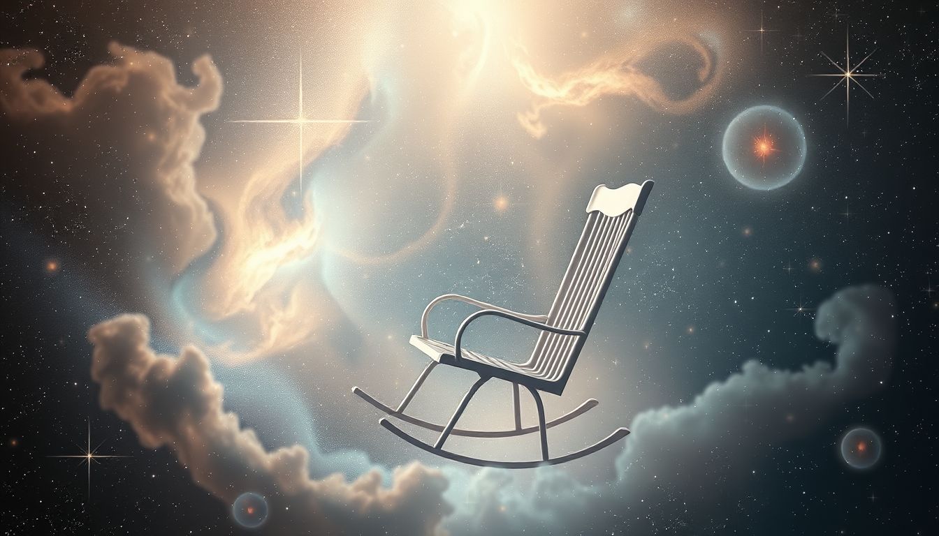 Im Schaukelstuhl entspannen symbolisiert innere Ruhe und Gelassenheit.