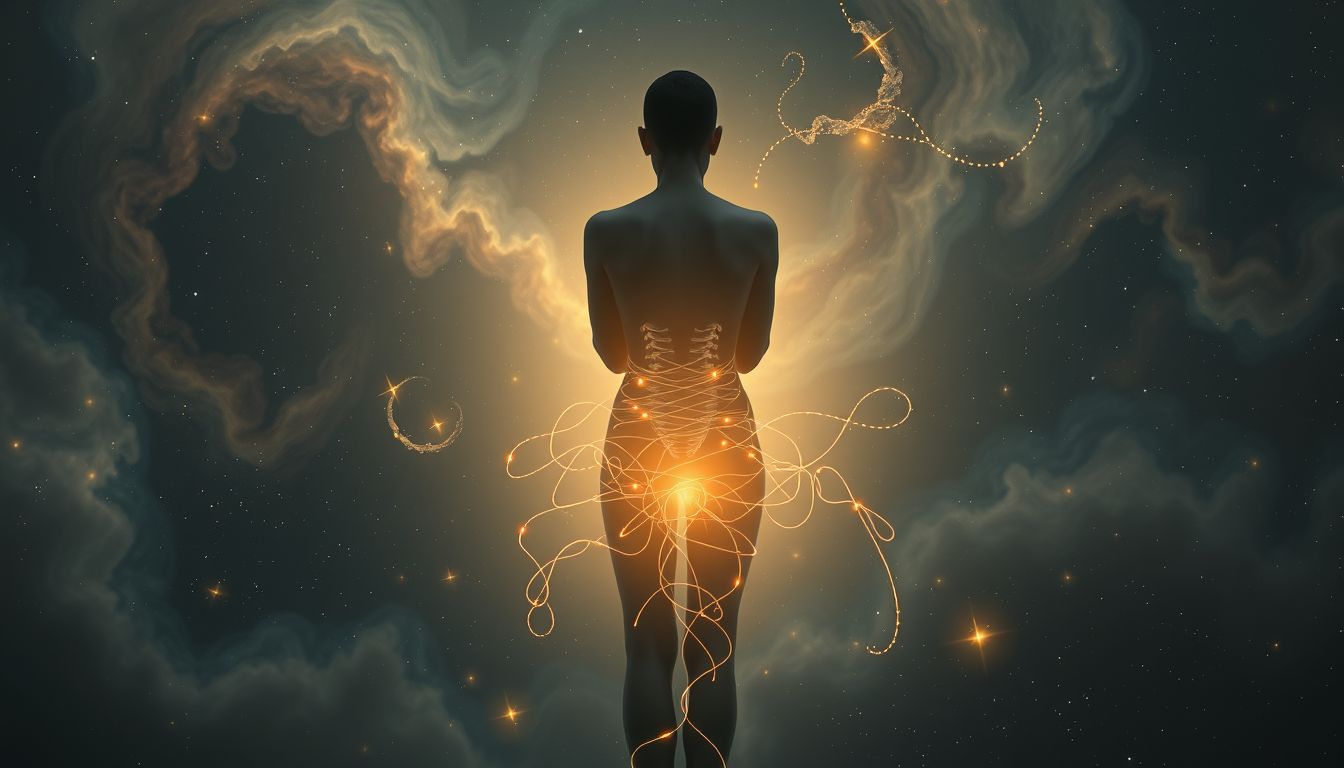 Langsame Lähmung im unteren Rücken symbolisiert oft festgefahrene Lebenssituationen.