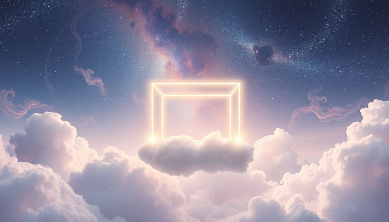 Ein Pferch im Himmel symbolisiert spirituelle Freiheit und Schutz.