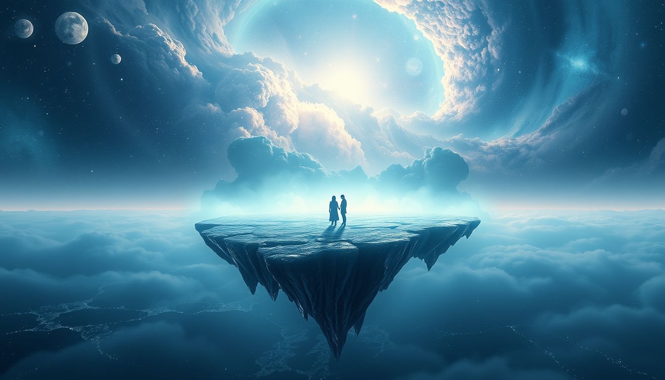 Das Erfrieren auf Insel symbolisiert Isolation und innere Kälte.