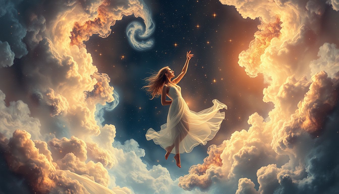 Ein tanzender Gatte symbolisiert Freude und harmonische Partnerschaft.