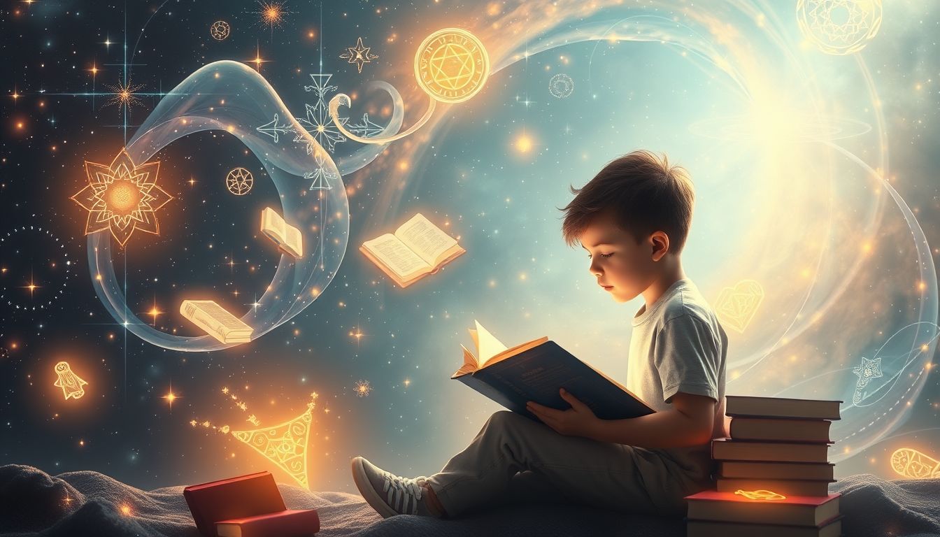 Ein studierender Junge im Traum symbolisiert intellektuelles Wachstum.