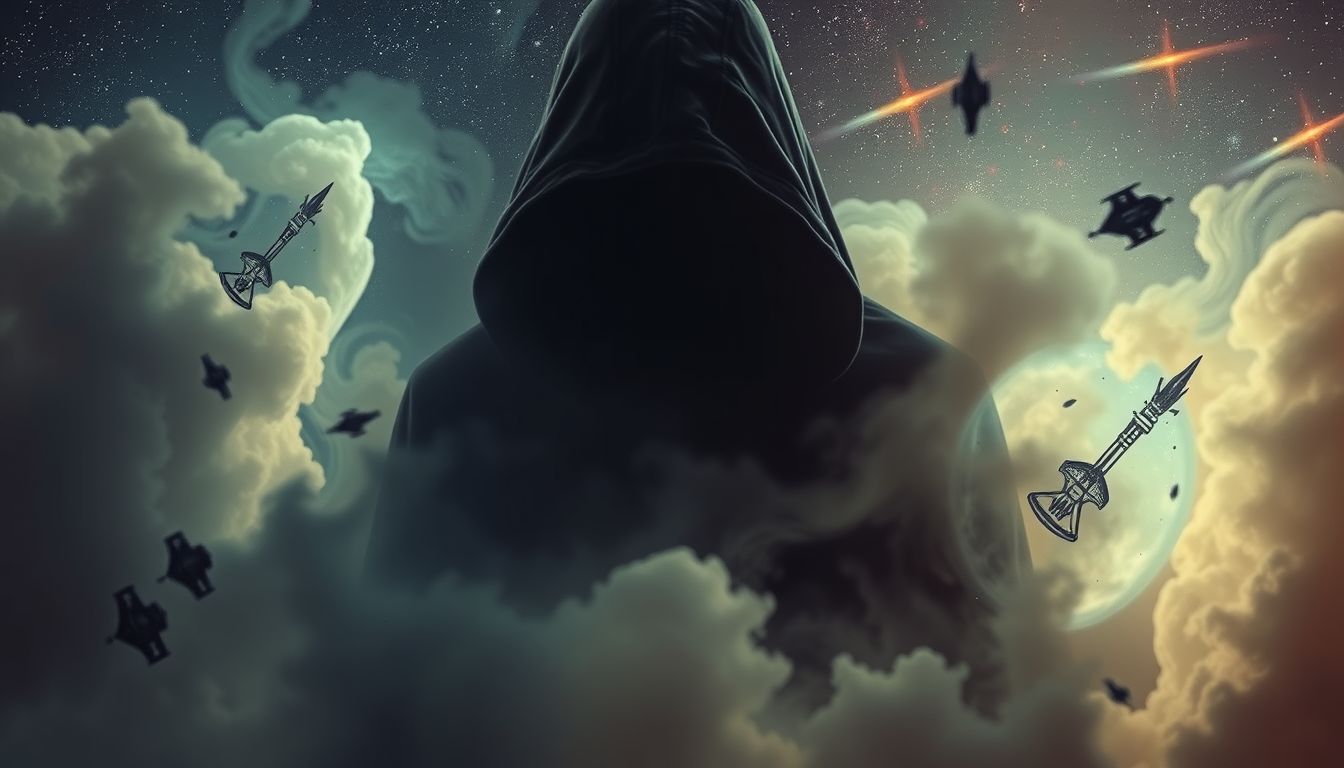 Ein versteckter Kopfgeldjäger symbolisiert unerkannte innere Konflikte.