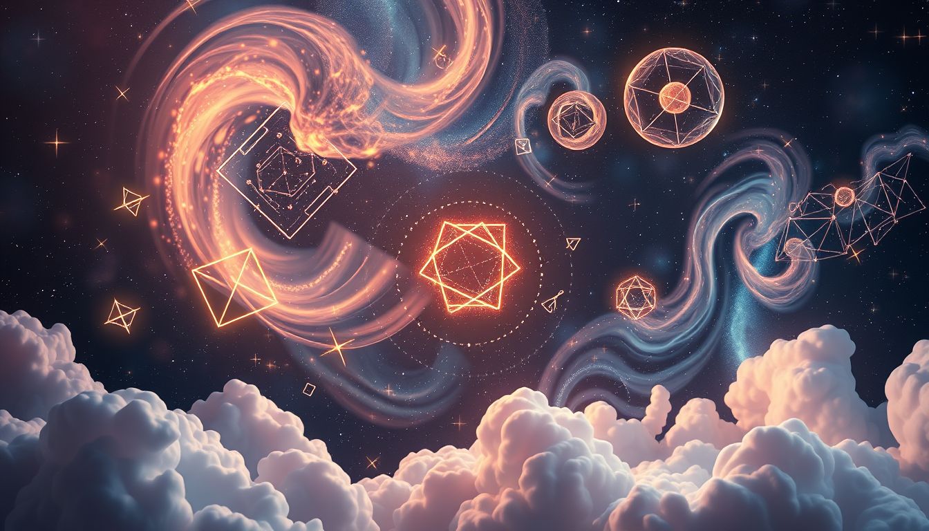 Traum 22 symbolisiert das Lösen komplexer mathematischer Aufgaben im Geist.