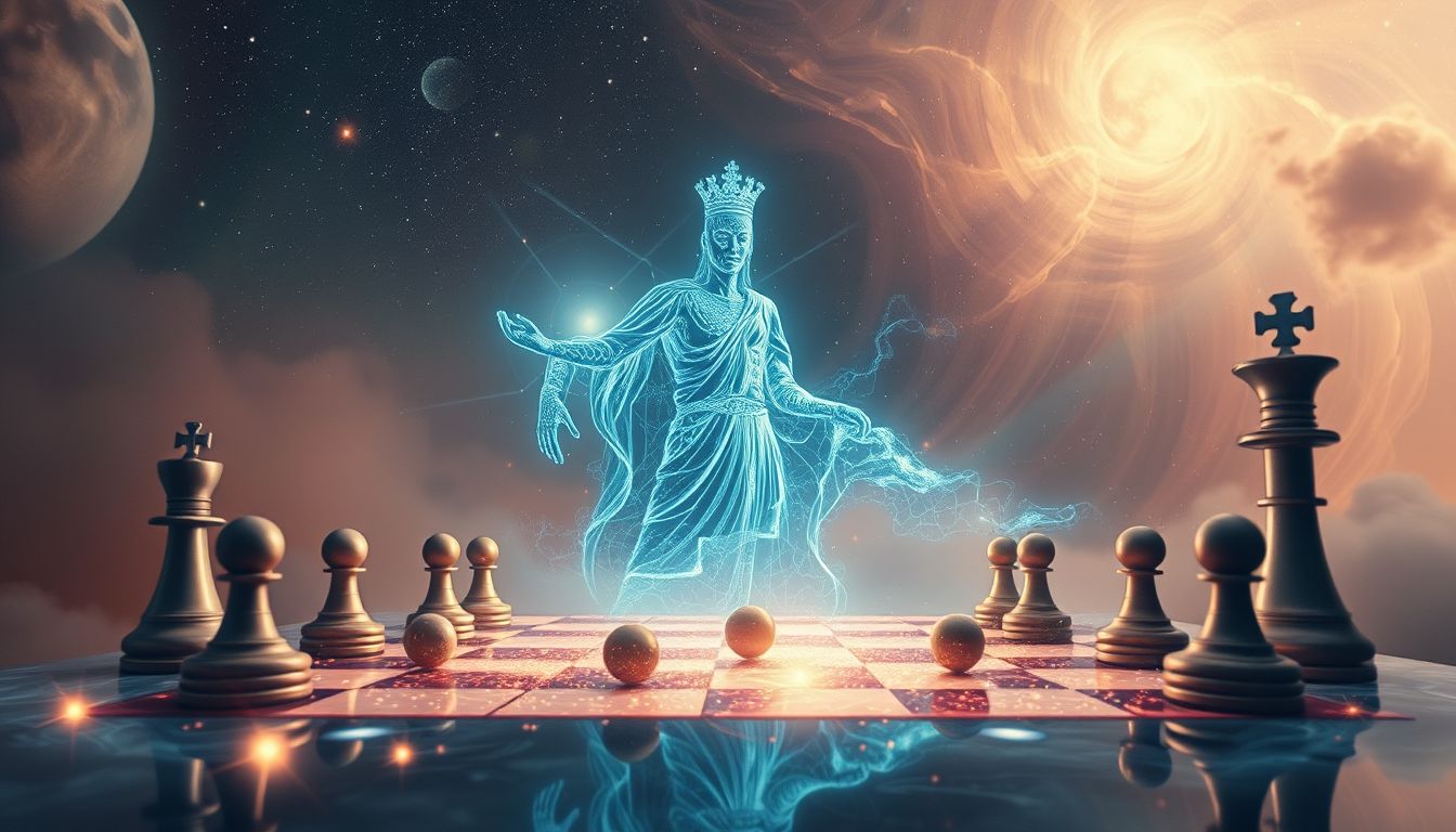 Ein General, der Schach spielt, symbolisiert strategisches Denken im Traum.