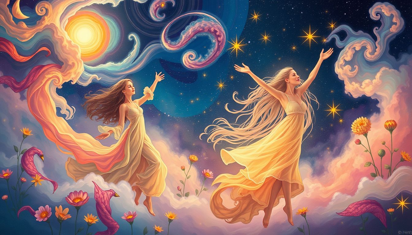 Traum 22 symbolisiert Freiheit und tiefe Verbundenheit zur Natur.